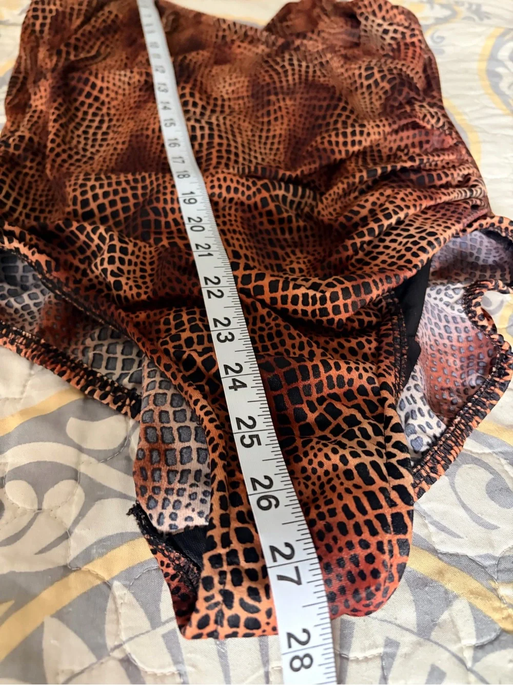 Miraclesuit crocodile print wrap one piece swim suit, 16